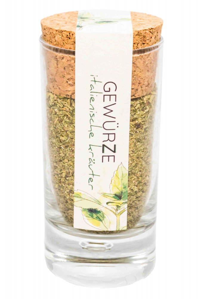 Italienische Kräuter im Glas